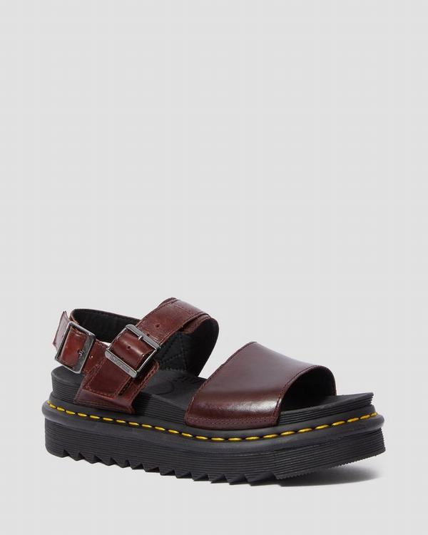 Dr Martens Dámské Sandály Voss Brando Červené, CZ-182456